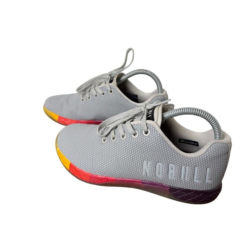 NOBULL Gray Arctic‎ Yellow Gradient Trainer Shoes Men’s Size 5.5 US Women’s 7 US